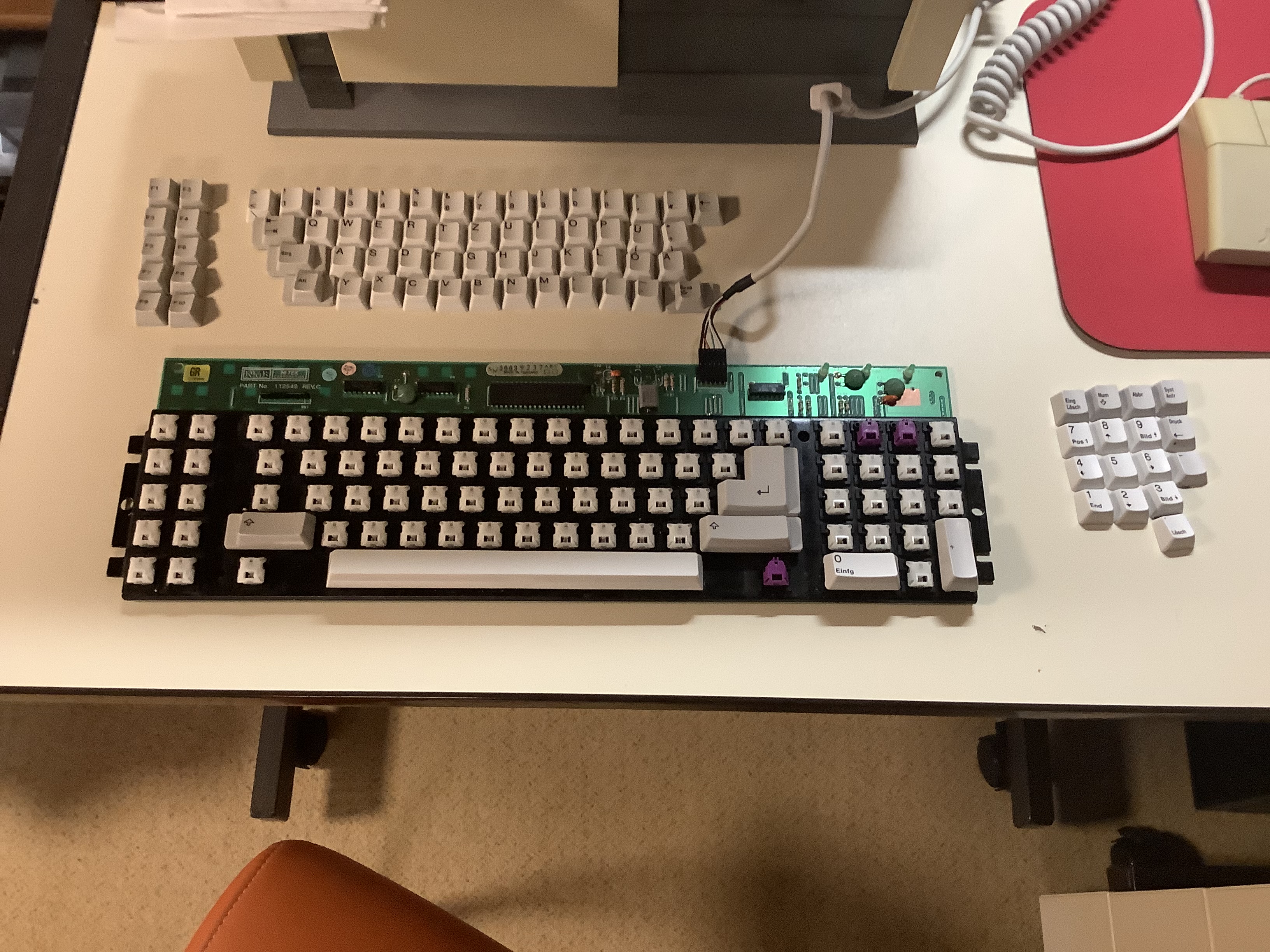 Tastatur - Tastenkappen entfernt