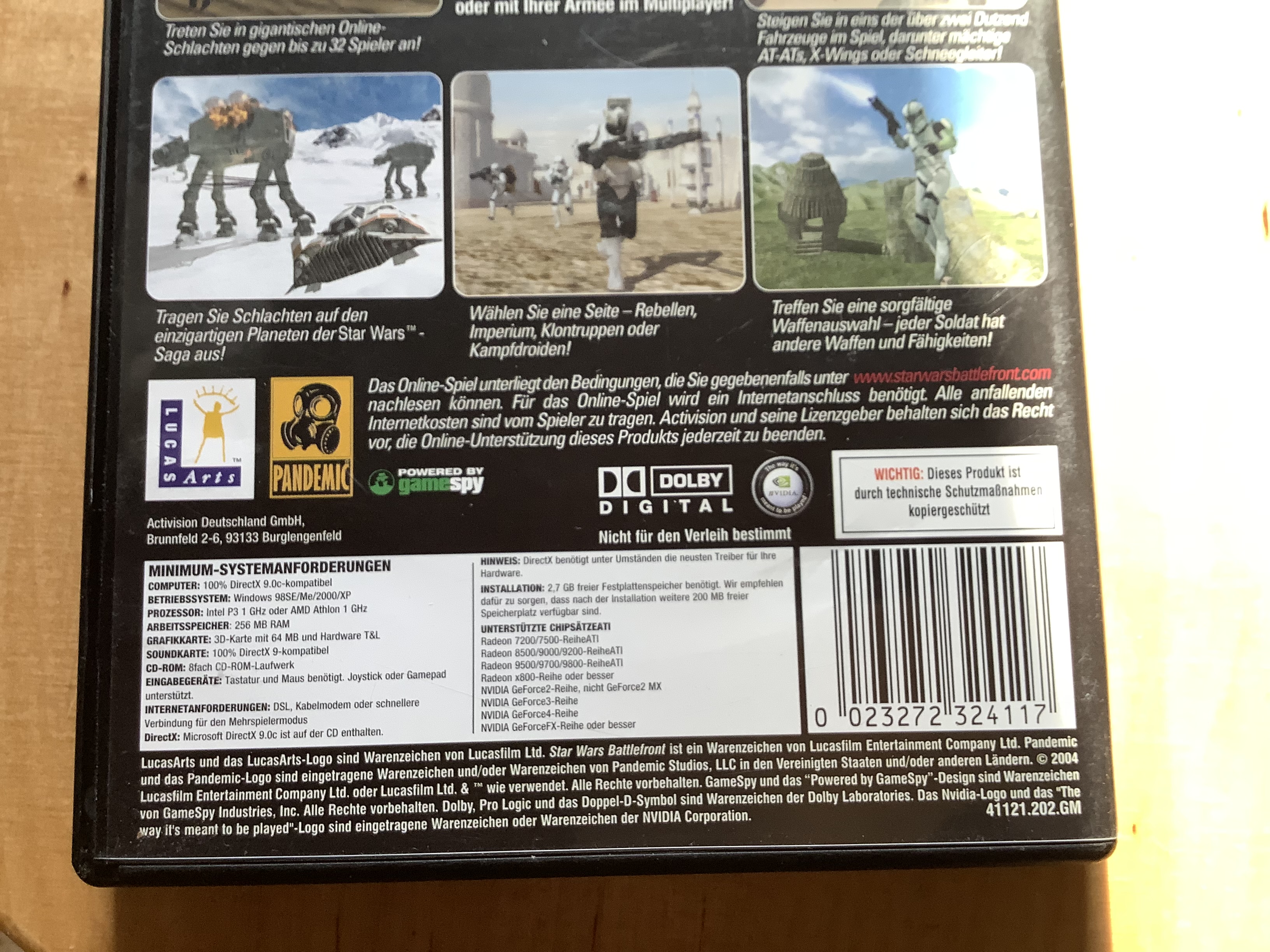 Game requirements Battlefront I